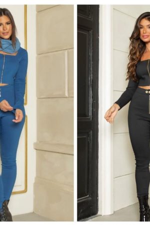 Conjunto Power Strech zíper