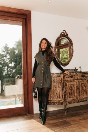 Vestido Chemise Tricomix