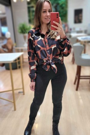 Camisa viscose Franciele Morezzi